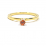 GSE Boeketring met oranje saffier