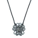 Collier gezwart zilver