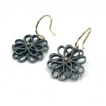 Boeketreeks oorhangers Originals Gezwart zilver