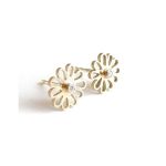 Geel gouden 'Kaatje' oorstekers met diamant