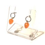 GSE Oorstekers met carneool hangers