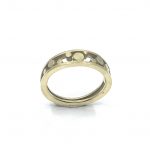 Puzzelring, tweedelig 14 karaat geel goud