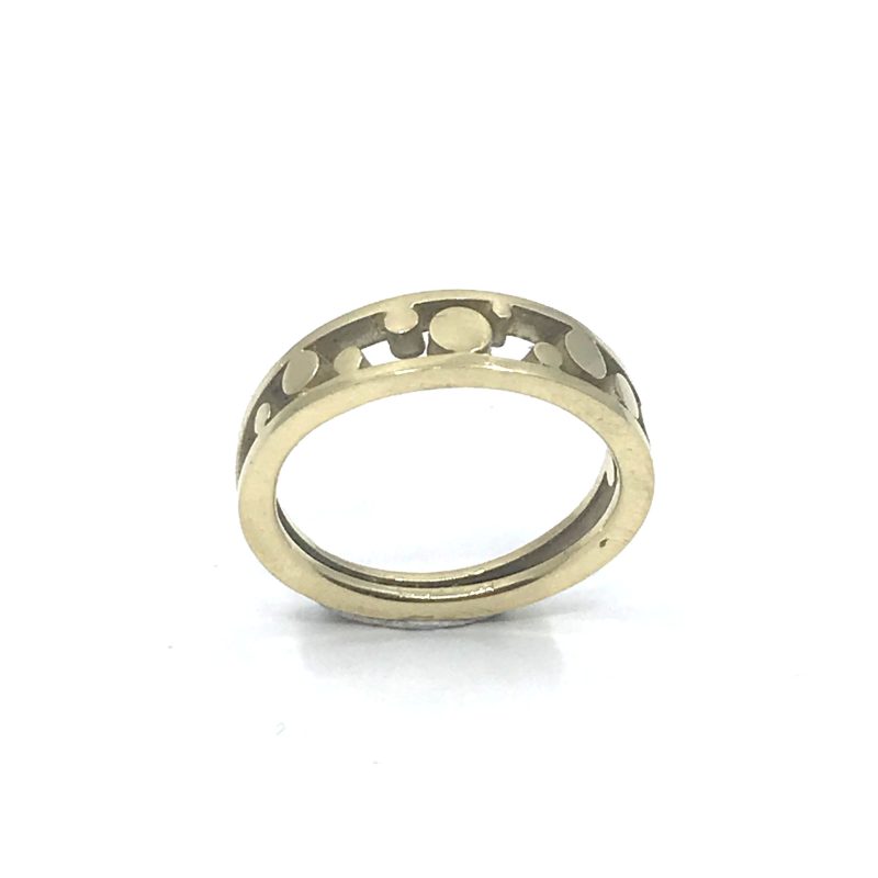 Puzzelring 14kt goud