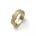 Galerie ring smal, 14 karaat goud